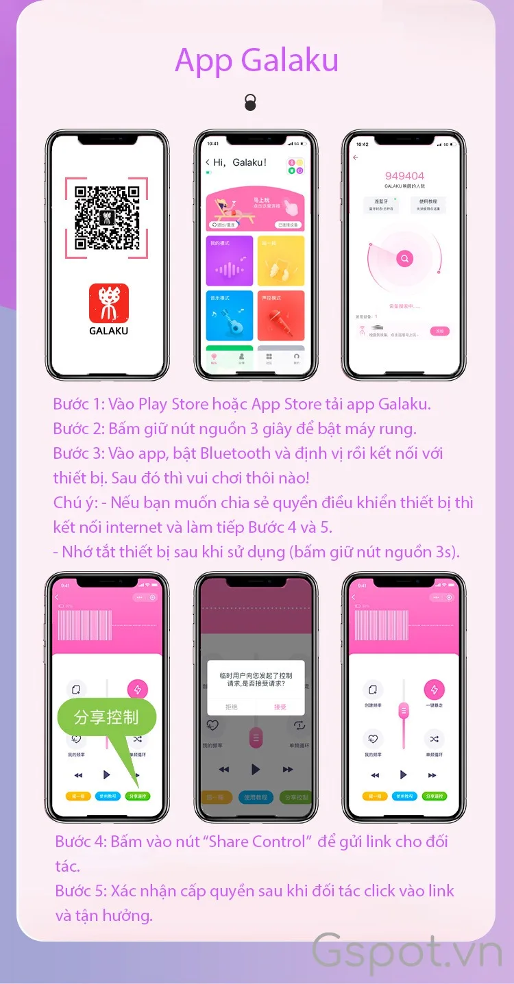 Hướng dẫn sử dụng Trứng rung Galaku